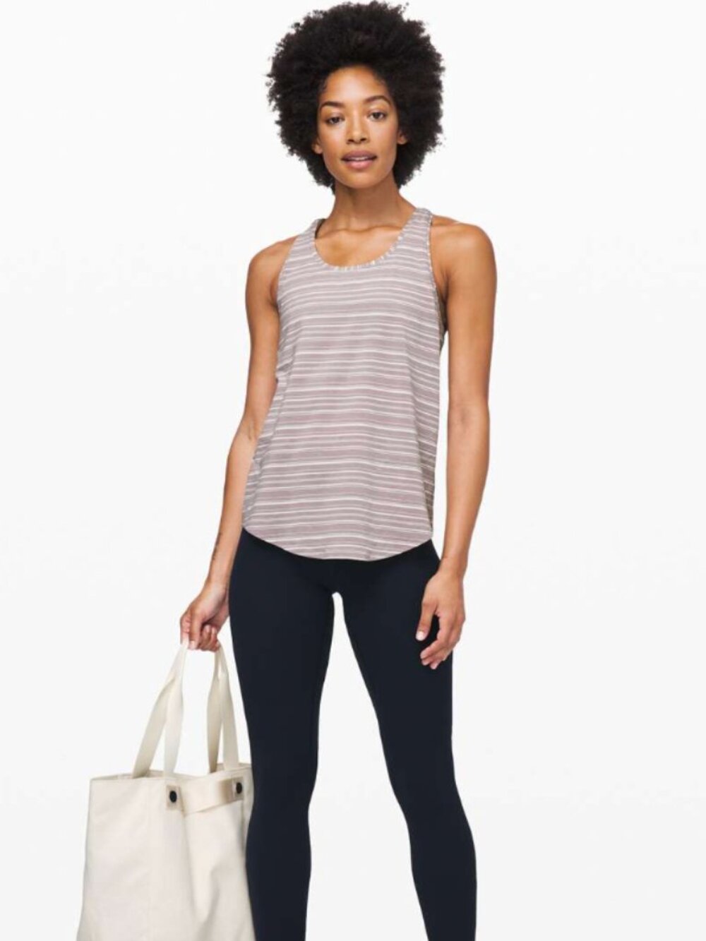 Lululemon Love Tank Pleated Women''s 6 Dark Chrome Athleisure Workout Gym Summer